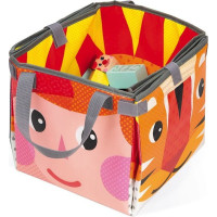 JANOD Drevené kocky Kubix Cirkus 60ks so skladacou podložkou