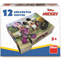 DINO Obrázkové kocky Mickey Mouse, 12 kociek