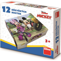 DINO Obrázkové kocky Mickey Mouse, 12 kociek