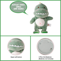 Plyšový interaktívny Dinosaurus Max - zelený
