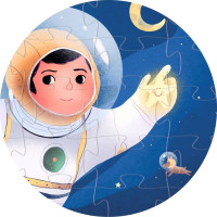DJECO Puzzle Astronaut na mesiaci 36 dielikov