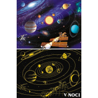 RAVENSBURGER Svietiace puzzle Slnečná sústava 500 dielikov