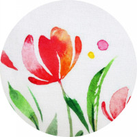 Vankúš PASTELOVÁ JAR Tulipán - 43x43 cm