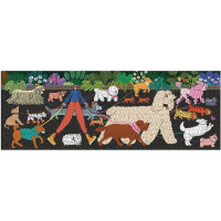Galison Panoramatické puzzle Psie prechádzka 1000 dielikov
