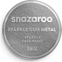 SNAZAROO Farba na tvár Trblietavá Šedá (Gun Metal Grey) 18ml