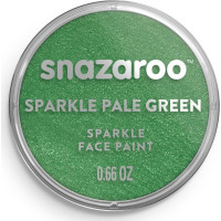 SNAZAROO Farba na tvár Trblietavá Svetlo zelená (Sparkle Pale Green) 18ml