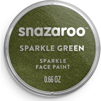 SNAZAROO Farba na tvár Trblietavá Zelená (Sparkle Green) 18ml