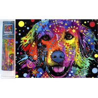 NORIMPEX Diamantové maľovanie Abstraktný pes 30x40cm