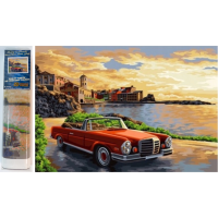 NORIMPEX Diamantové maľovanie Prechádzka po pobreží 30x40cm