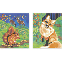 JANOD Maľovanie podľa čísel: Lesné zvieratká