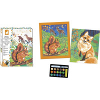 JANOD Maľovanie podľa čísel: Lesné zvieratká