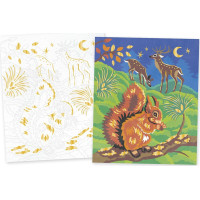 JANOD Maľovanie podľa čísel: Lesné zvieratká