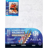 ASTRA Maľovanie podľa čísel: Spomienky na prázdniny, plátno na ráme 40x50 cm