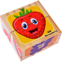 Obrázkové kocky Ovocie, 4 kocky