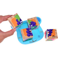 Obrázkové kocky Ovocie, 4 kocky