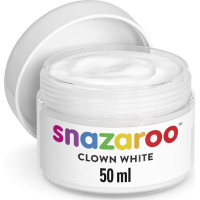SNAZAROO Farba na tvár Klaunská biela 50ml