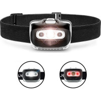 Solight LED čelové svietidlo, 3W + červené svetlo, 3x AAA