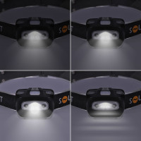 Solight LED čelové svietidlo, 3W + červené svetlo, 3x AAA