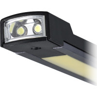 Solight pracovná nabíjacia LED lampa, 500lm + 70lm, COB, Li-Ion, USB, čiernooranžová