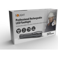 Solight LED nabíjacie profesionálne svietidlo, 600lm, T6 XML Cree LED, zoom, Li-Ion