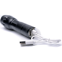 Solight LED nabíjacie svietidlo, 300lm, Cree, zoom, power banka, Li-Ion
