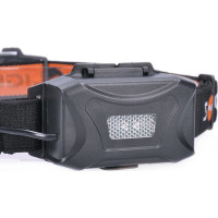 Solight LED čelové nabíjacie svietidlo, 3W + COB, 150 + 60lm, Li-Ion