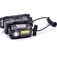 Solight LED čelové nabíjacie svietidlo, 3W + COB, 150 + 60lm, Li-Ion