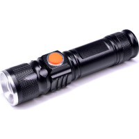 Solight LED nabíjacie vreckové svietidlo, 200lm, 3W, zoom, Li-Ion