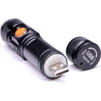 Solight LED nabíjacie vreckové svietidlo, 200lm, 3W, zoom, Li-Ion