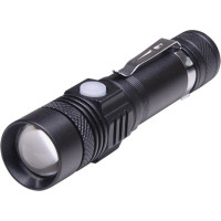 Solight LED nabíjacie svietidlo s cyklo držiakom, 400lm, zoom, Li-Ion