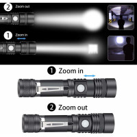 Solight LED nabíjacie svietidlo s cyklo držiakom, 400lm, zoom, Li-Ion