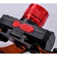 Solight LED čelové nabíjacie svietidlo, 3W, 150lm, zoom, Li-Ion