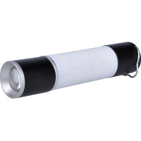 Solight LED nabíjacie ručné svietidlo s kampingovou lucernou, 250lm, power bank, Li-Ion