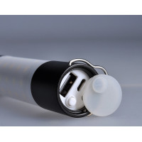Solight LED nabíjacie ručné svietidlo s kampingovou lucernou, 250lm, power bank, Li-Ion