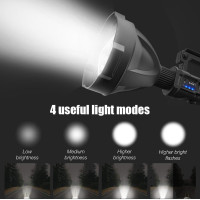 Solight LED nabíjacie ručné svietidlo s power bankom, 800lm, Li-Ion
