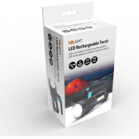 Solight LED nabíjacie svietidlo s rukoväťou a bočným svetlom, 150+100lm, Li-Ion