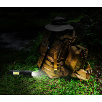 Solight LED nabíjacie vreckové svietidlo so zoomom, 100lm + 70lm, Li-Ion, USB, čierna