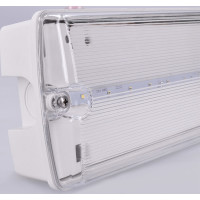 Solight LED núdzové osvetlenie, 6W, 270lm, IP65, LiFePo4 1500mAh batéria, autotest