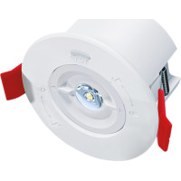 Solight LED núdzové osvetlenie podhľadové, 200lm, IP65, LiFePo4 1800mAh batéria, autotest