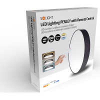 Solight LED osvetlenie s diaľkovým ovládačom Penley, 48W, 3360lm, 40cm, zmena chromatickosti, stmievateľné