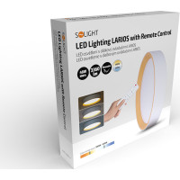 Solight LED osvetlenie s diaľkovým ovládačom Larios White, 48W, 3360lm, 39cm, zmena chromatickosti, stmievateľné