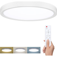 Solight LED osvetlenie s diaľkovým ovládačom Estela White, 36W, 2700lm, 30cm, zmena chromatickosti, stmievateľné