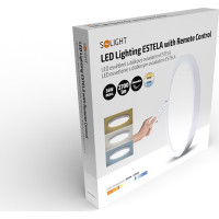 Solight LED osvetlenie s diaľkovým ovládačom Estela White, 36W, 2700lm, 30cm, zmena chromatickosti, stmievateľné
