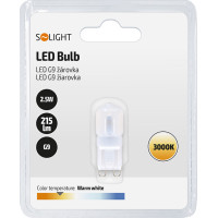 Solight LED žiarovka G9, 2,5 W, 3000K, 215lm