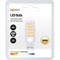 Solight LED žiarovka G9, 6,0 W, 3000K, 600lm