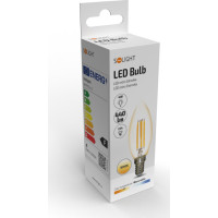 Solight LED žiarovka retro, sviečka 4W, E14, 3000K, 360 °, 440lm