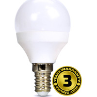 Solight LED žiarovka, miniglobe, 6W, E14, 4000K, 510lm, biele prevedenie