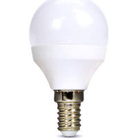 Solight LED žiarovka, miniglobe, 6W, E14, 6000K, 510lm