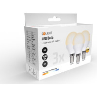 ECOLUX LED žiarovka Ecolux 3-pack, miniglobe, 6W, E14, 3000K, 450lm, 3ks