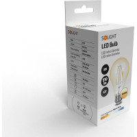 Solight LED žiarovka retro, klasický tvar, 8W, E27, 3000K, 360 °, 810lm